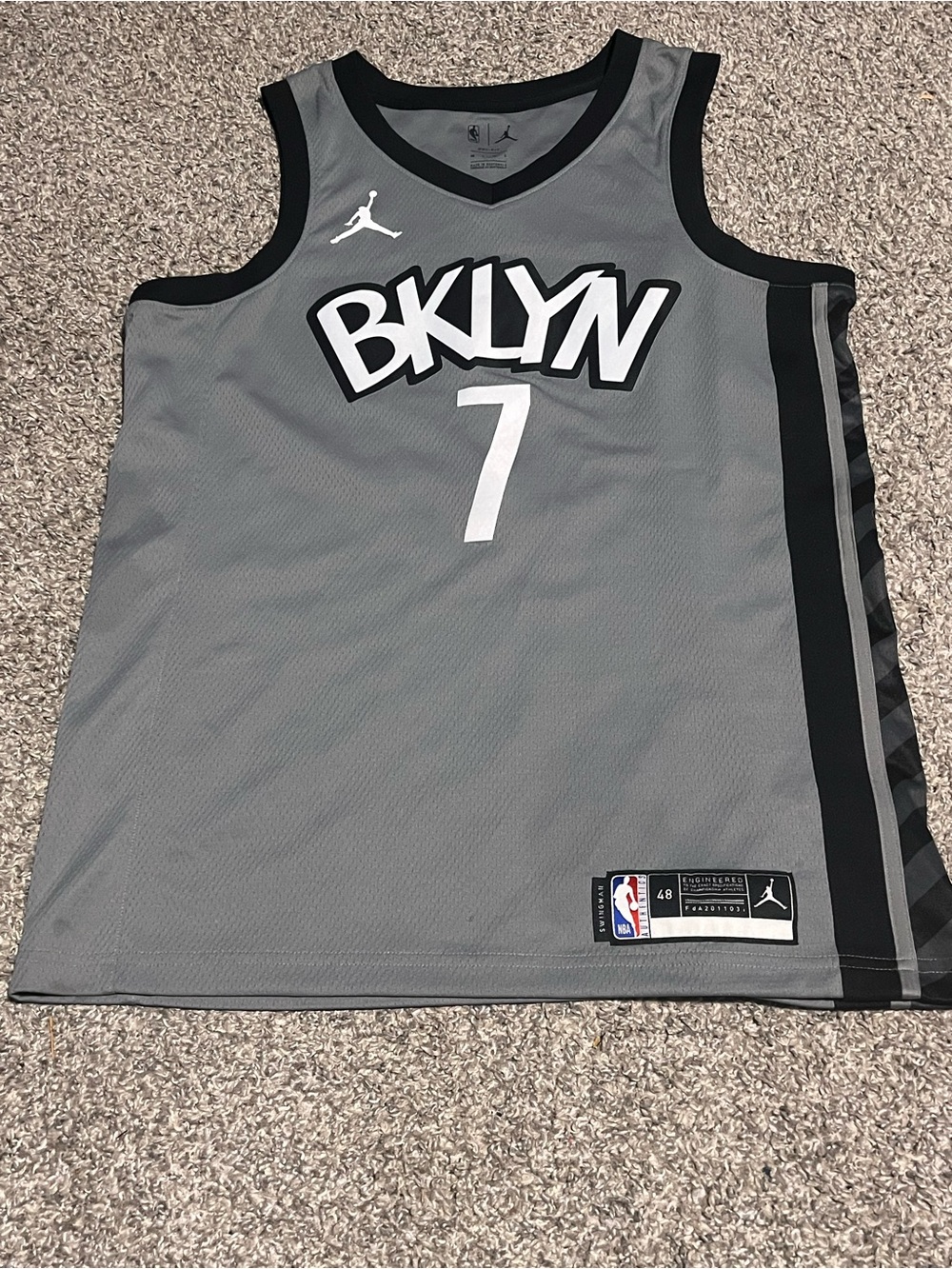 NBA Nike Jordan Brooklyn Nets Kevin Durant Jersey Men’s Large (48)